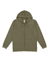 LAT Unisex Full-Zip Hoodie Sweatshirt. 6927 - Military Green