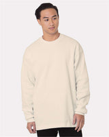 Bayside Men's USA-Made Heavyweight Waffle Knit Thermal. 8205 - Cream