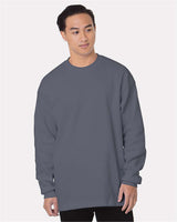Bayside Men's USA-Made Heavyweight Waffle Knit Thermal. 8205 - Dark Grey