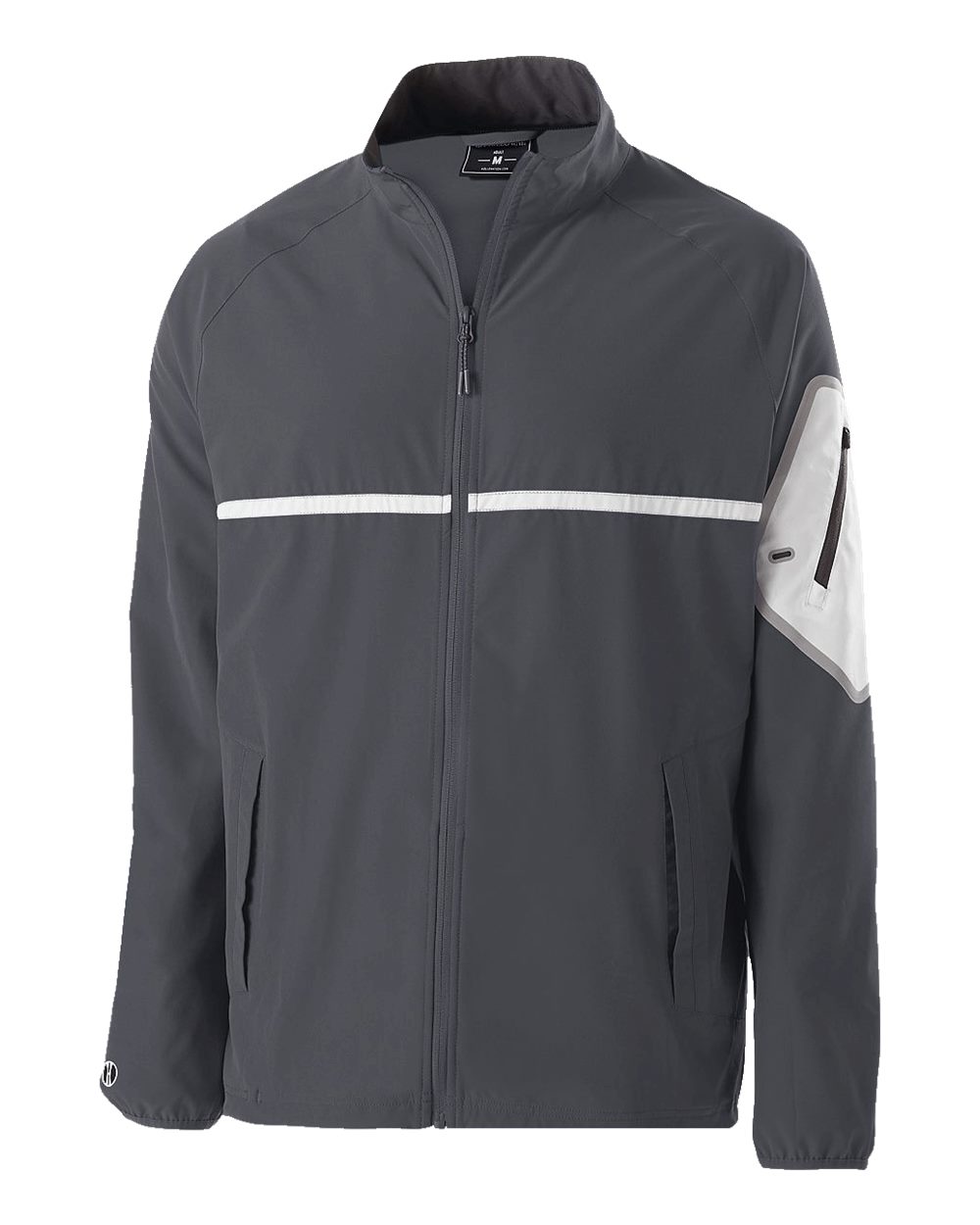 Holloway Unisex Weld Jacket. 229543 - Carbon/ White