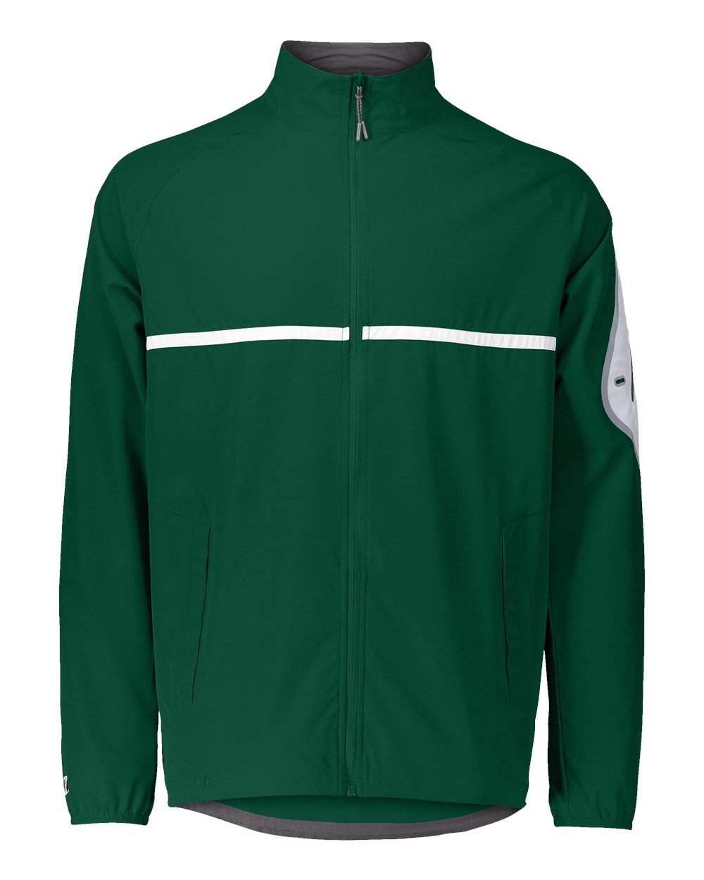 Holloway Unisex Weld Jacket. 229543 - Forest/ White