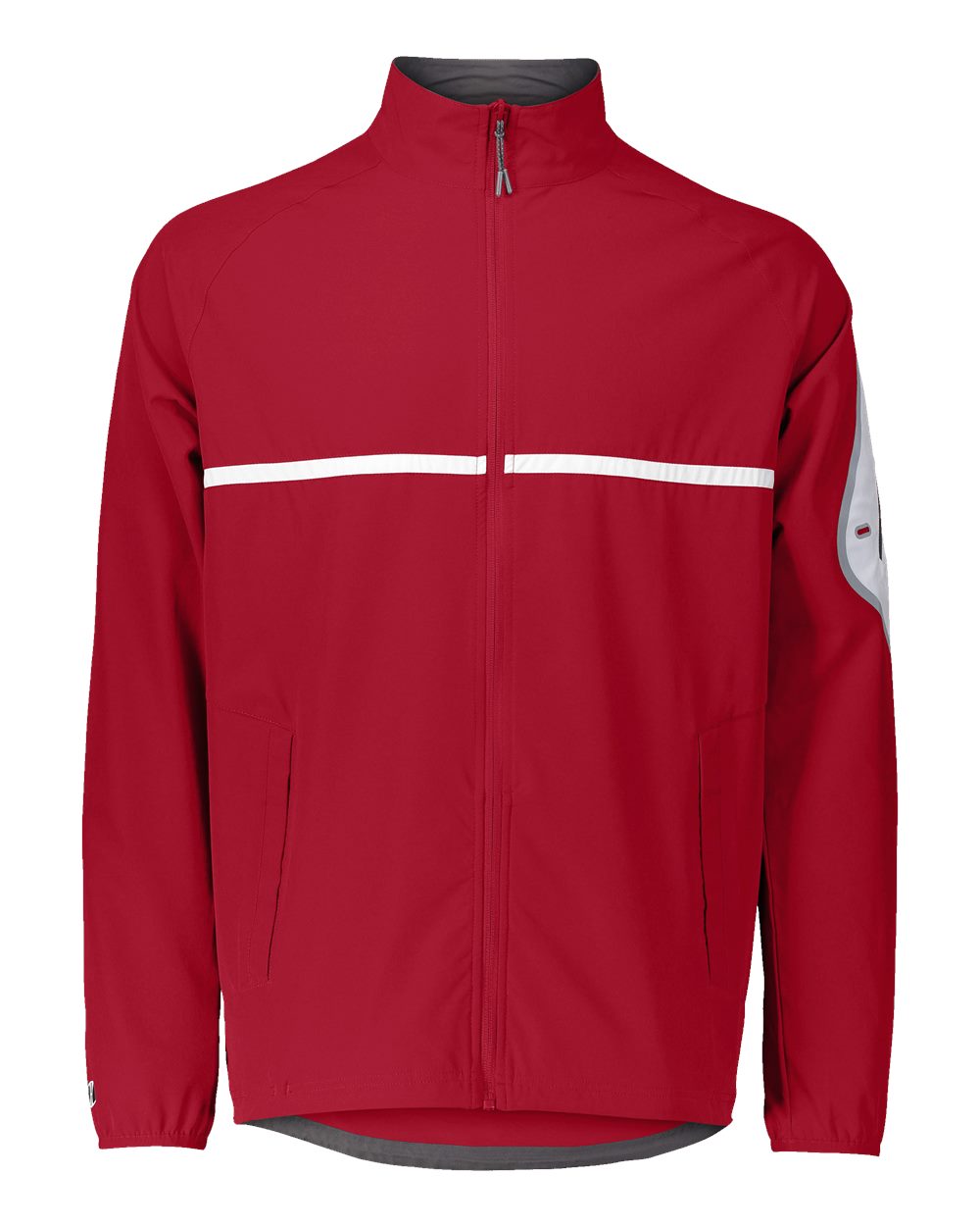 Holloway Unisex Weld Jacket. 229543 - Scarlet/ White