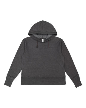 LAT Women's Vintage Wash Hoodie Sweatshirt. 3536 - Washed Black