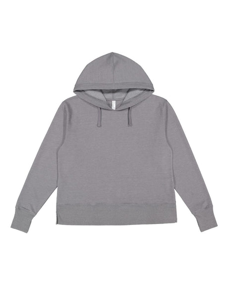 LAT Women's Vintage Wash Hoodie Sweatshirt. 3536 - Washed Grey