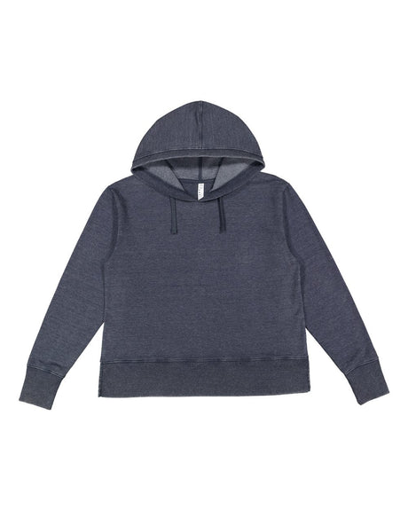 LAT Women's Vintage Wash Hoodie Sweatshirt. 3536 - Washed Navy