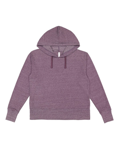 LAT Women's Vintage Wash Hoodie Sweatshirt. 3536 - Weathered Plum