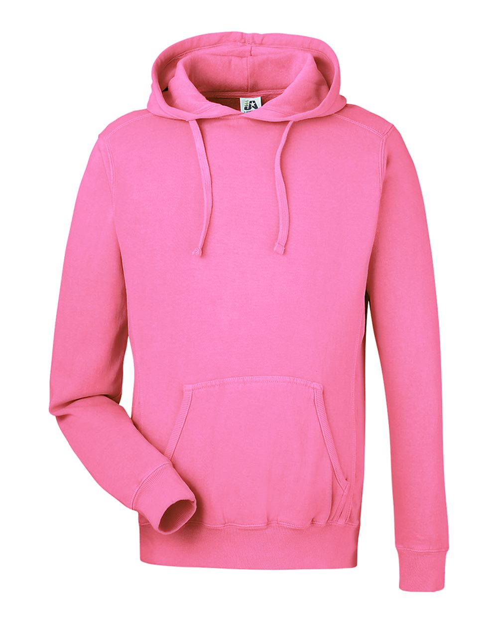 J. America Unisex Pigment-Dyed Fleece Hooded Sweatshirt. 8730 - Paradise Pink