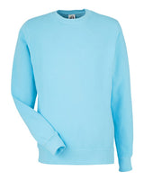 J. America Unisex Pigment-Dyed Fleece Crewneck Sweatshirt. 8731 - Capri