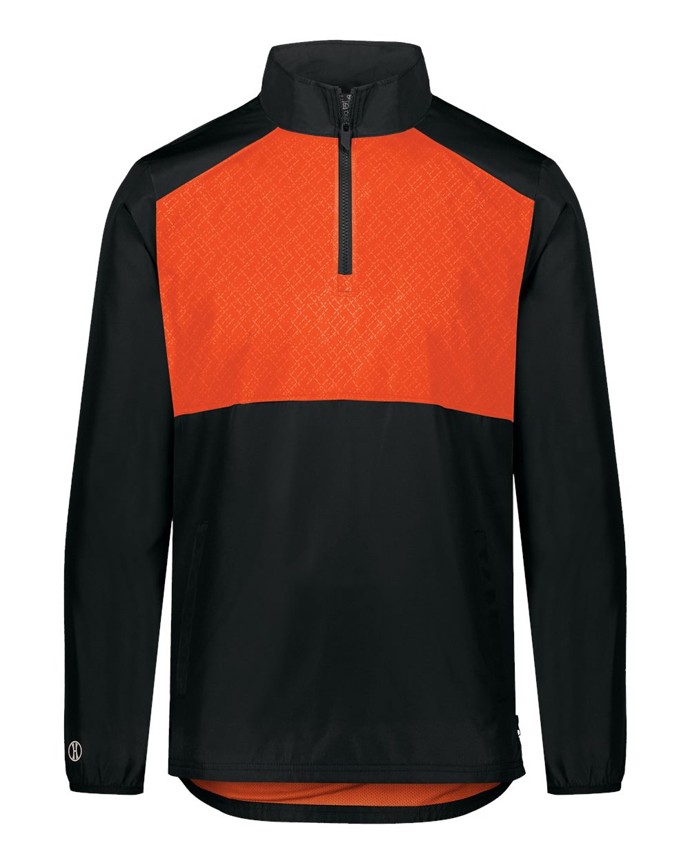 Holloway Men's SeriesX Quarter-Zip Pullover. 229533 - Black/ Orange