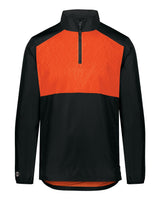 Holloway Men's SeriesX Quarter-Zip Pullover. 229533 - Black/ Orange