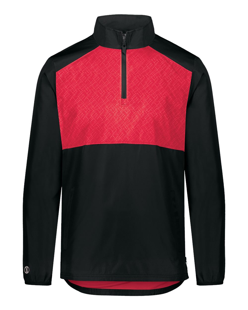 Holloway Men's SeriesX Quarter-Zip Pullover. 229533 - Black/ Scarlet