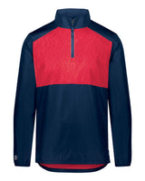 Holloway Men's SeriesX Quarter-Zip Pullover. 229533 - Navy/ Scarlet