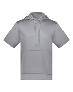 Augusta Sportswear Unisex Fleece Short Sleeve Hooded Pullover. 6871 - Athletic Grey