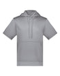 Augusta Sportswear Unisex Fleece Short Sleeve Hooded Pullover. 6871 - Athletic Grey
