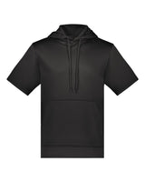 Augusta Sportswear Unisex Fleece Short Sleeve Hooded Pullover. 6871 - Black