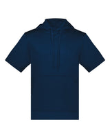 Augusta Sportswear Unisex Fleece Short Sleeve Hooded Pullover. 6871 - Navy