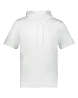 Augusta Sportswear Unisex Fleece Short Sleeve Hooded Pullover. 6871 - White