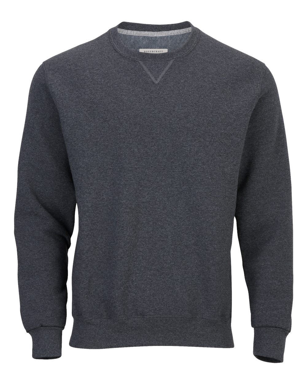 Boxercraft Men's Fleece Crewneck Sweatshirt. BM5101 - Charcoal Heather