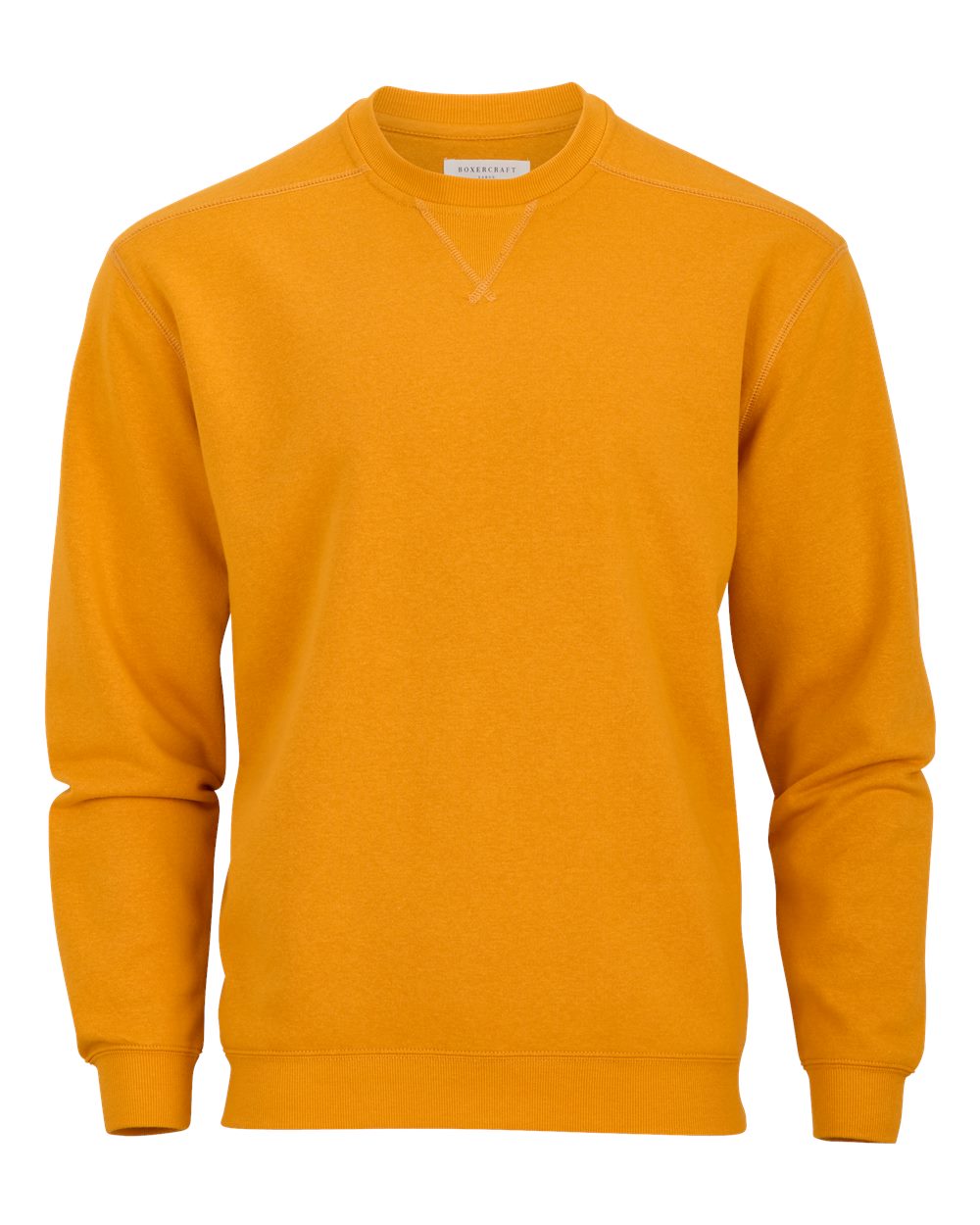 Boxercraft Men's Fleece Crewneck Sweatshirt. BM5101 - Golden Amber