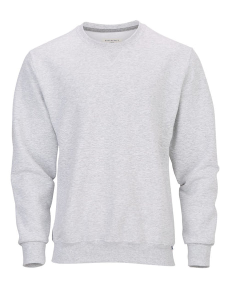 Boxercraft Men's Fleece Crewneck Sweatshirt. BM5101 - White Heather