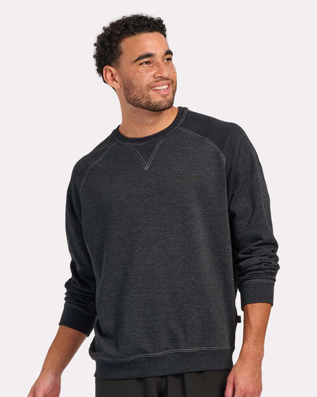 Boxercraft Men's French Terry Crewneck Sweatshirt. BM5104 - Charcoal Heather