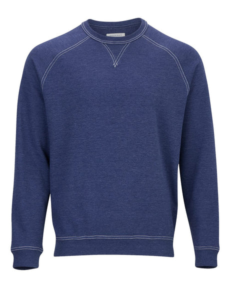 Boxercraft Men's French Terry Crewneck Sweatshirt. BM5104 - Navy Heather