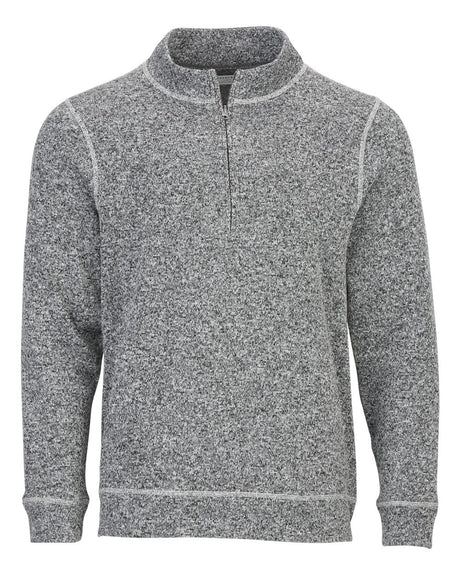 Boxercraft Men's Alpine Quarter-Zip Pullover. BM5207 - Black Heather