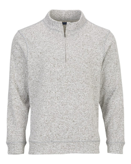 Boxercraft Men's Alpine Quarter-Zip Pullover. BM5207 - Oxford Heather