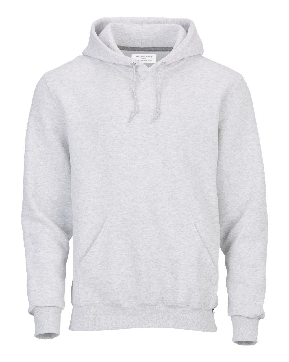 Boxercraft Unisex Fleece Hooded Sweatshirt. BM5302 - White Heather