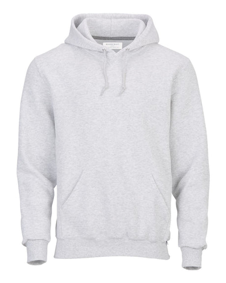 Boxercraft Unisex Fleece Hooded Sweatshirt. BM5302 - White Heather