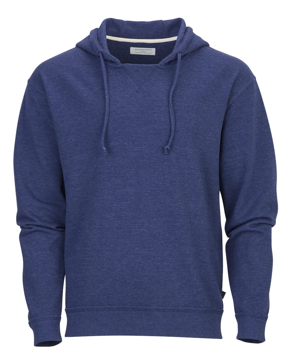 Boxercraft Men's French Terry Hooded Sweatshirt. BM5303 - Navy Heather