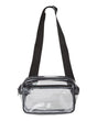 Liberty Bags Clear Stadium 2-Pocket Fanny Pack/Crossbody Bag. 5778 - Black