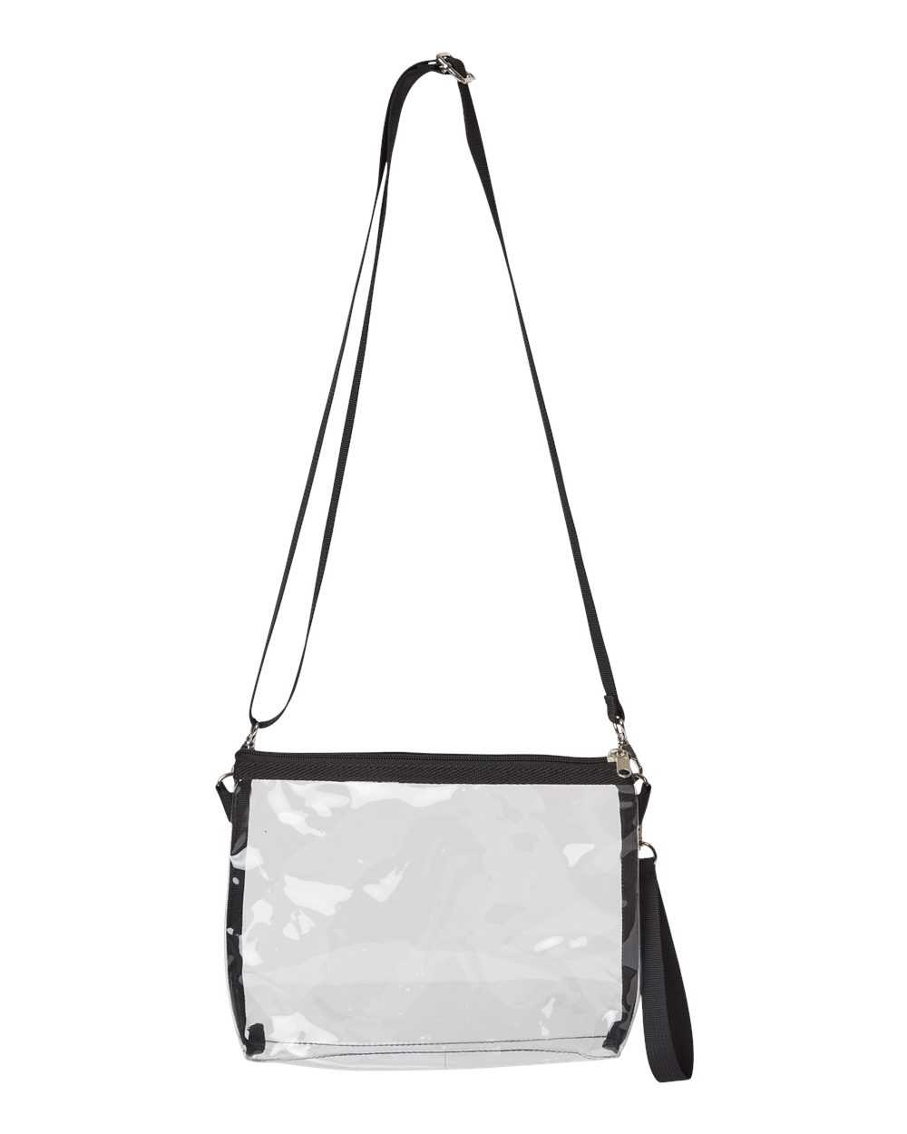 Liberty Bags Classic Clear Stadium Purse/Handbag. 5785 - Black