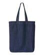 Liberty Bags Cotton Denim Gusseted Tote Bag. 7761A - Dark Blue Denim