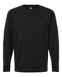 American Apparel Unisex Super Heavyweight Long Sleeve Pocket Tee. 9410 - Black