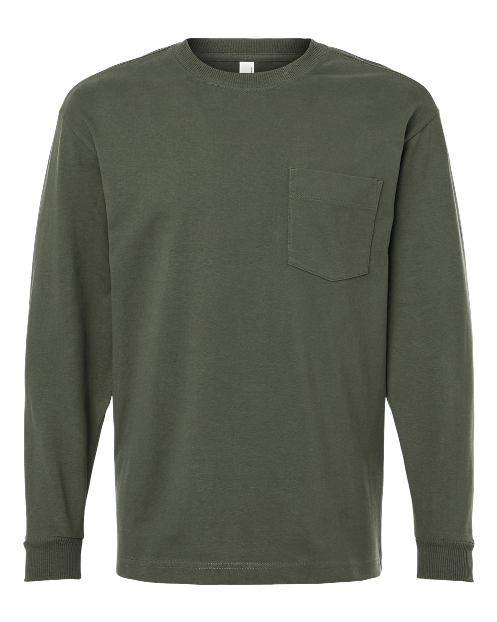 American Apparel Unisex Super Heavyweight Long Sleeve Pocket Tee. 9410 - Lieutenant