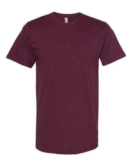 American Apparel Unisex Fine Jersey Tee. 2001 - Burgundy