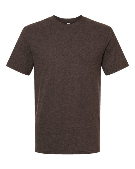 American Apparel Unisex CVC Tee. 2001CVC - Heather Brown