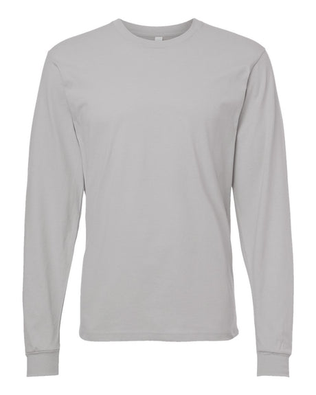 American Apparel Unisex Fine Jersey Long Sleeve Tee. 2007 - New Silver
