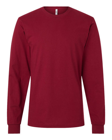 American Apparel Unisex Fine Jersey Long Sleeve Tee. 2007 - Cranberry