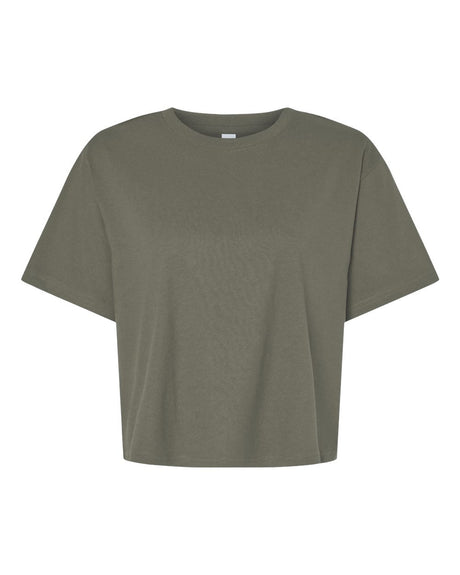 American Apparel Women's Fine Jersey Mid-Length Boxy Tee. 102 - Lieutenant