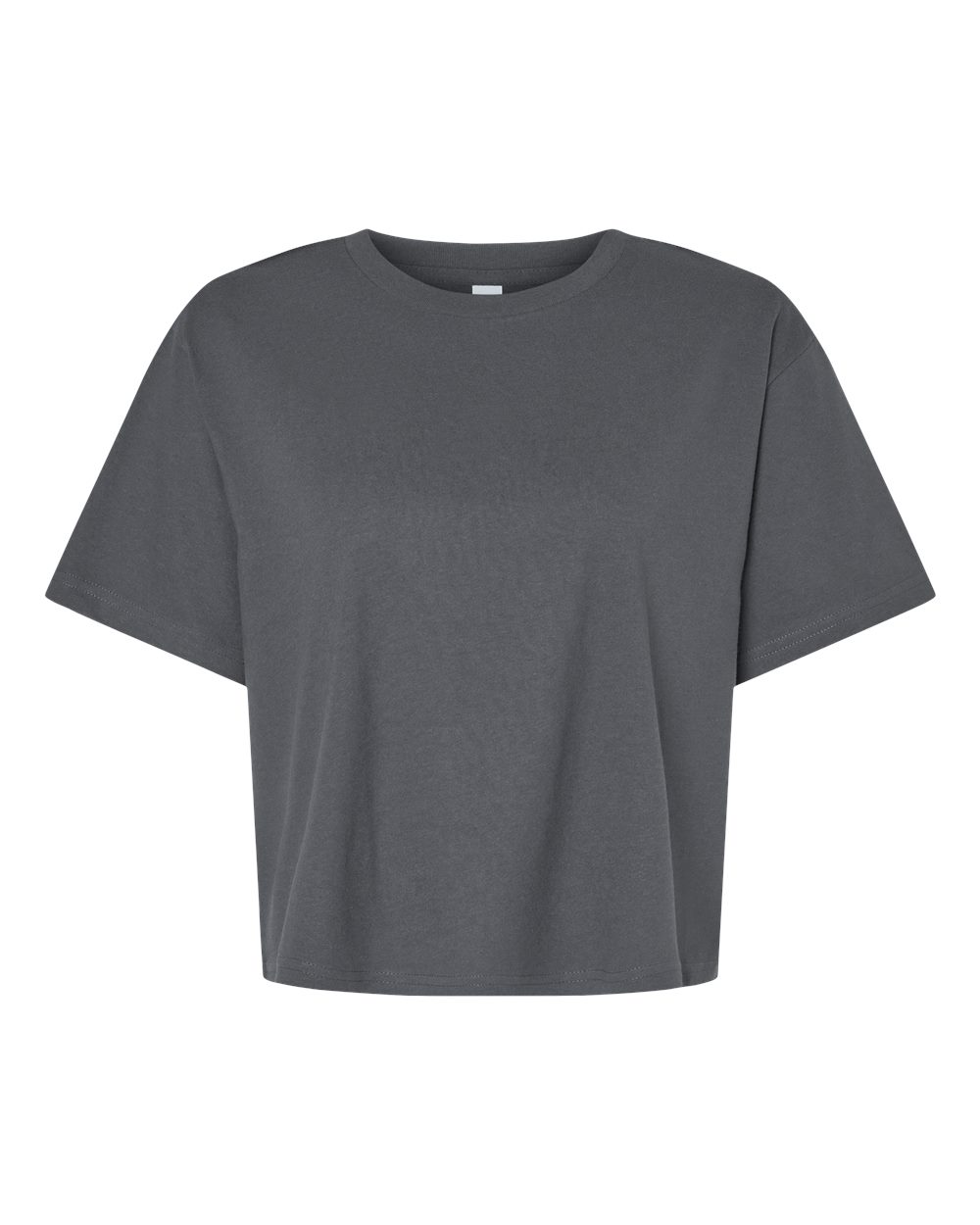 American Apparel Women's Fine Jersey Mid-Length Boxy Tee. 102 - Asphalt