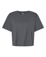 American Apparel Women's Fine Jersey Mid-Length Boxy Tee. 102 - Asphalt