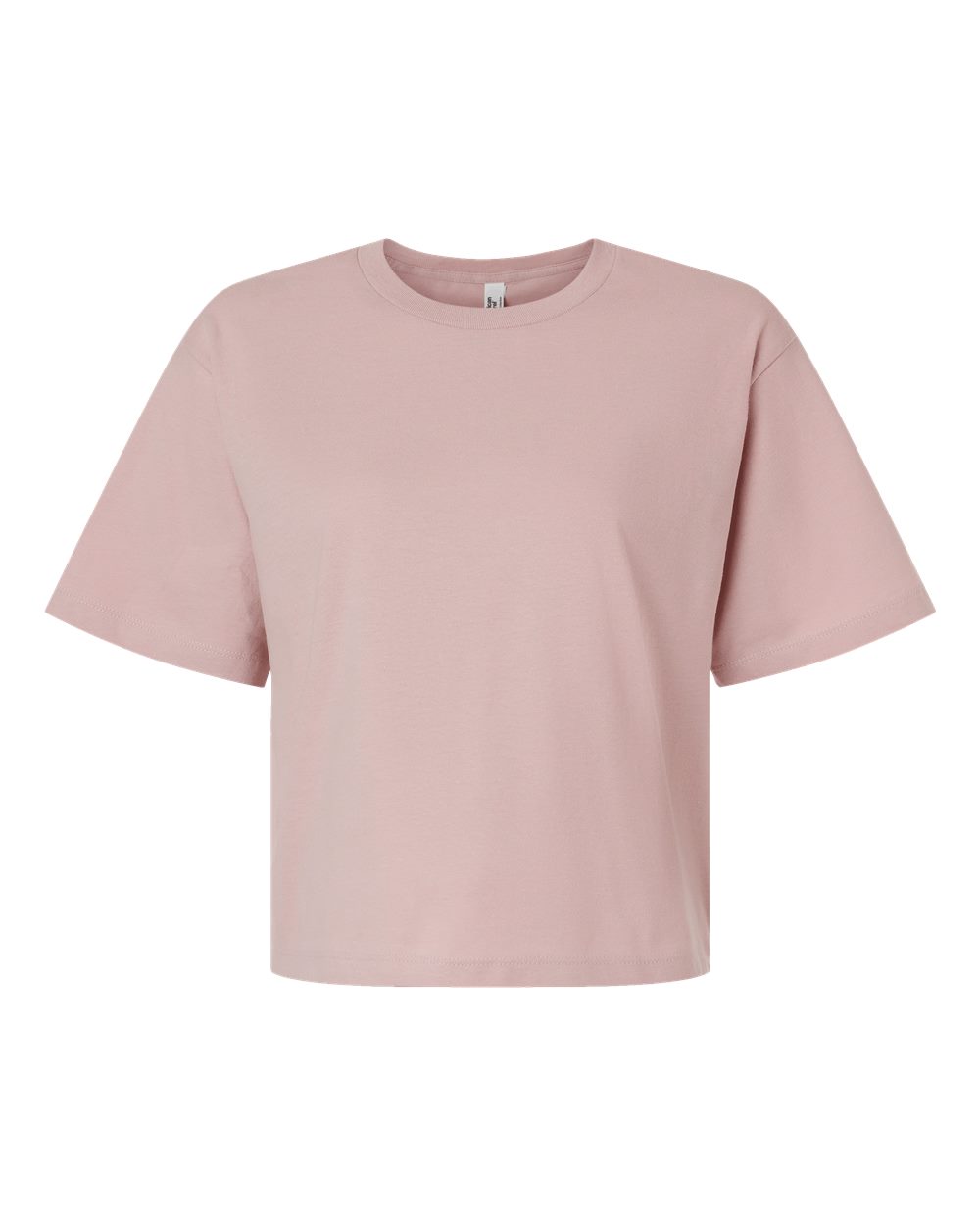 American Apparel Women's Fine Jersey Mid-Length Boxy Tee. 102 - Blush
