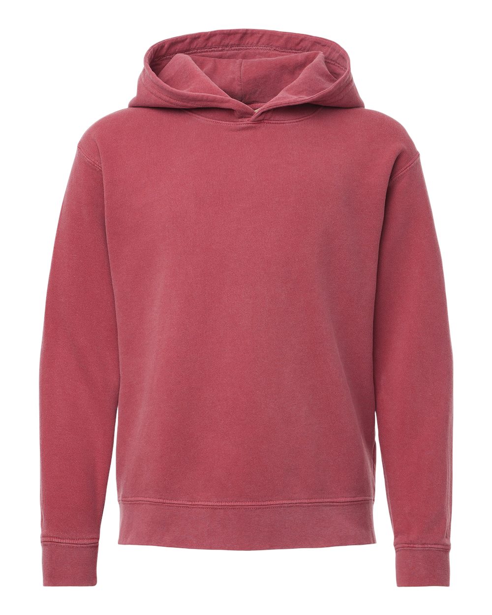 Comfort Colors Youth Garment-Dyed Lightweight Hooded Sweatshirt. 1467Y - Crimson