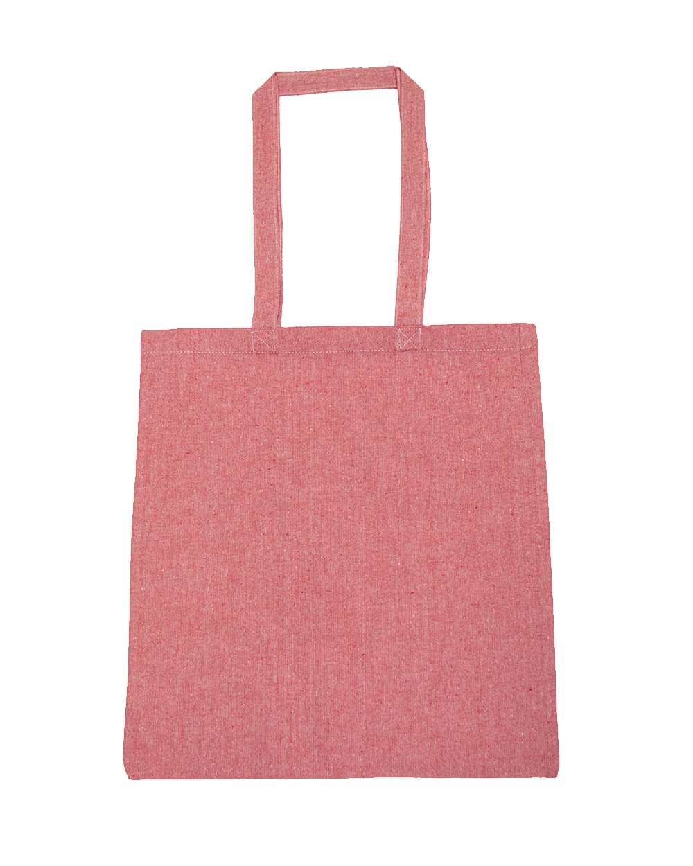 Liberty Bags Lightweight Recycled Canvas Tote Bag with Extended Handle. 8505R - Happy Heather Red