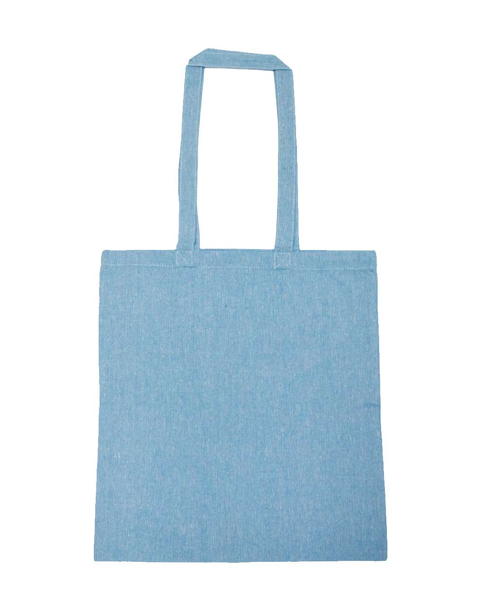 Liberty Bags Lightweight Recycled Canvas Tote Bag with Extended Handle. 8505R - Heather Aqua