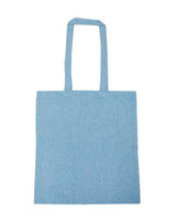 Liberty Bags Lightweight Recycled Canvas Tote Bag with Extended Handle. 8505R - Heather Aqua