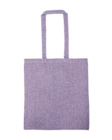 Liberty Bags Lightweight Recycled Canvas Tote Bag with Extended Handle. 8505R - Heather Purple
