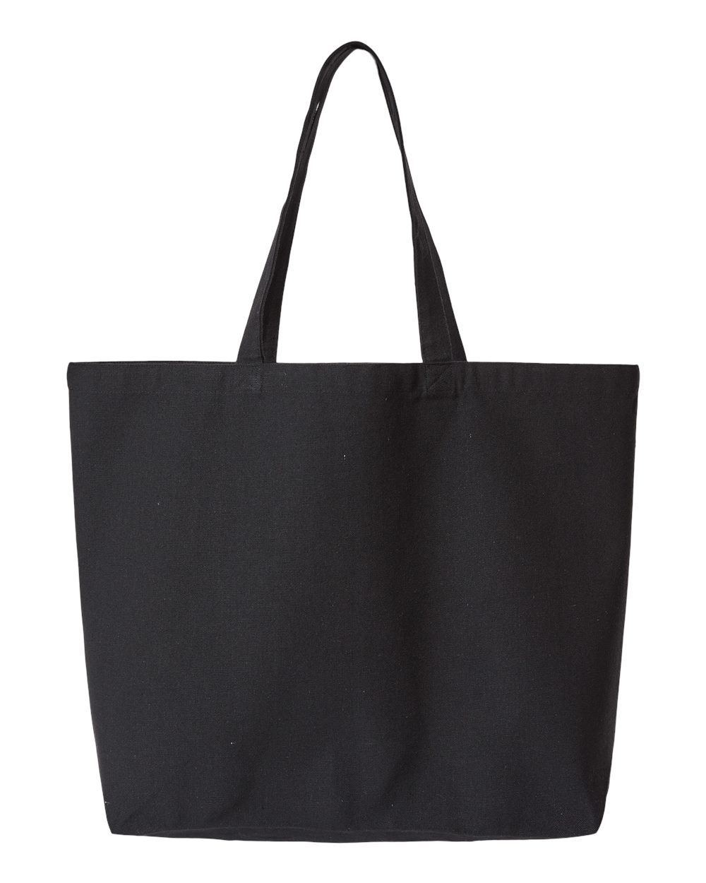 OAD Jumbo Recycled Midweight Gusseted Canvas Tote. OAD108R - Recycled Black